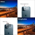 thumbnail image 4 of 3 Pack Camera Lens Protector for iPhone 12 Pro Max, 9H Hardness Tempered Glass, Ultra HD, Anti-Scratch, Case Friendly [Does not Affect Night Shots], 4 of 7