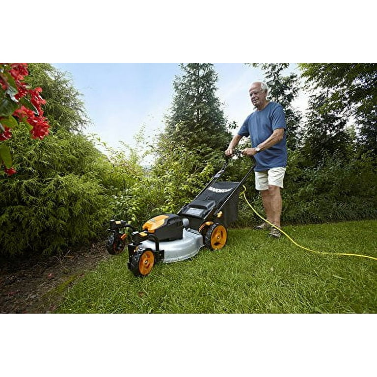 Worx 19In 13Amp Caster Wheeled Electric Lawn Mower Walmart