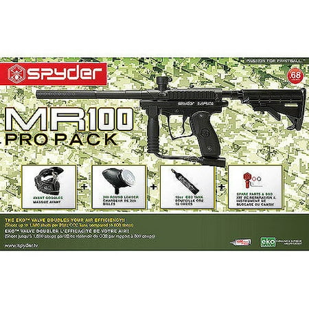 Spyder MR100 PRO Semi-Automatic Paintball Marker Set with Car Stock