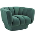 thumbnail image 3 of Modway Entertain Vertical Channel Tufted Performance Velvet Armchair Set of 2 in Green, 3 of 4