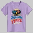 thumbnail image 2 of mgoYE 4th of July Shirts for Girls Boys American Flag Patriotic Shirts 250 Anniversary USA Stars and Stripes Independence Day Tee Top 250th Anniversary USA Clothing Girls(Purple,11-12 Years), 2 of 5