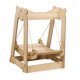 thumbnail image 2 of Hamaca de madera para gatos, cama, tumbona, marco estable, cuerda para rascar, juguete de actividad para mascotas Madera de oído, 2 of 9