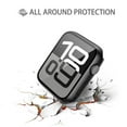 thumbnail image 4 of HOMEYA For Apple Watch Series 10 42MM Screen Protector Case , iWatch Protective Face Cover with Tempered Glass Film for Women Men, Black, 4 of 9