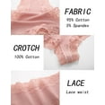 thumbnail image 4 of IF YOU Womens Cotton Underwear Lace Brazilian Panties Soft Breathable Cotton Bikini for Ladies 6 Pack, 4 of 6