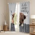 thumbnail image 3 of YST Cow Print Curtains Highland Cow Curtains&nbsp;&&nbsp;Drapes for Adults Youth Kids Farm Animal Blackout&nbsp;Curtains, Rustic Farmhouse Window&nbsp;Curtains Gift Decor - 38''Wx54''L, 2 Panels, 3 of 6