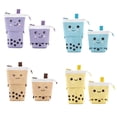 thumbnail image 2 of Telescopic Pen Holder Expandable Pencil Case Cute Milk Tea Design For School Office Supplies, 2 of 7