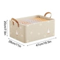 thumbnail image 3 of Fiudx Caja de Almacenamiento de Ropa, Organizador de Tela Plegable, Material Transpirable E Inodoro, Diseño Ligero, Fácil de Mover, Ideal para Dormitorios y Viajes, Tamaño 47 X 28 X 20 Cm., 3 of 5