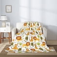 thumbnail image 2 of Rateoe Tiger Lion Pattern Flannel Throw Blanket, Ultra-soft Blanket for Bed, Couch, Car, Hypoallergenic Anti-pilling blanket-60"x50"(Vertical), 2 of 6