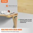 thumbnail image 2 of VEVOR Wall Mounted Folding Table, 31.5" x 23.62" Wall Mount Drop Leaf Table, Wooden Floating Desk with Iron Bracket, Fold Down Desk for Small Spaces, Home Office, Dining, Laundry Room, Kitchen, Bar, 2 of 9