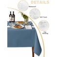 thumbnail image 2 of Blue Brown Flowers Table Cloth, Classic Botanical Art Elegant Waterproof Tablecloth for Rectangle Tables, Reusable Washable Fabric Table Cover for Restaurant Kitchen Dining Tables 60"x102", 2 of 6
