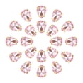 thumbnail image 1 of Unique Bargains 20Pack Teardrop Sew on Rhinestone - 10x7mm Glass Teardrop Crystal Rhinestones in Gold Prong Setting (Pink), 1 of 7