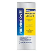 PREPARATION H Rapid Relief with Lidocaine Hemorrhoid Symptom Treatment Cream, Numbing Relief for Pain, Burning and Itching, Reduces Swelling, Tube (1.0 Ounce)