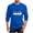 Blue, variant on Stamzod Halloween Shirts for Men Long Sleeve Crew Neck T-Shirts Casual Loose Workout Tee Shirts Mens Fashion Clothing XL