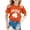 w93# Orange335, variant on Wuxian Children'S Girls St Patricks Day Shirt Stylish Dinosaur Pattern Short Sleeve O-Neck T Shirt Festival Summer Back To School T Shirt Top Fashionable Clothes Casual Tee Tops,Yellow,6-7 Years