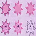 thumbnail image 1 of Ahgly Tapis d'Intérieur Lavable en Machine Carré Transitionnel Orchidée Violet, 7 Pieds Carré, 1 of 7