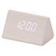 thumbnail image 2 of Despertador Digital De Madera Led Triangle Usb/Aaa Single Show Led Eigraketly HA025608-03, 2 of 5