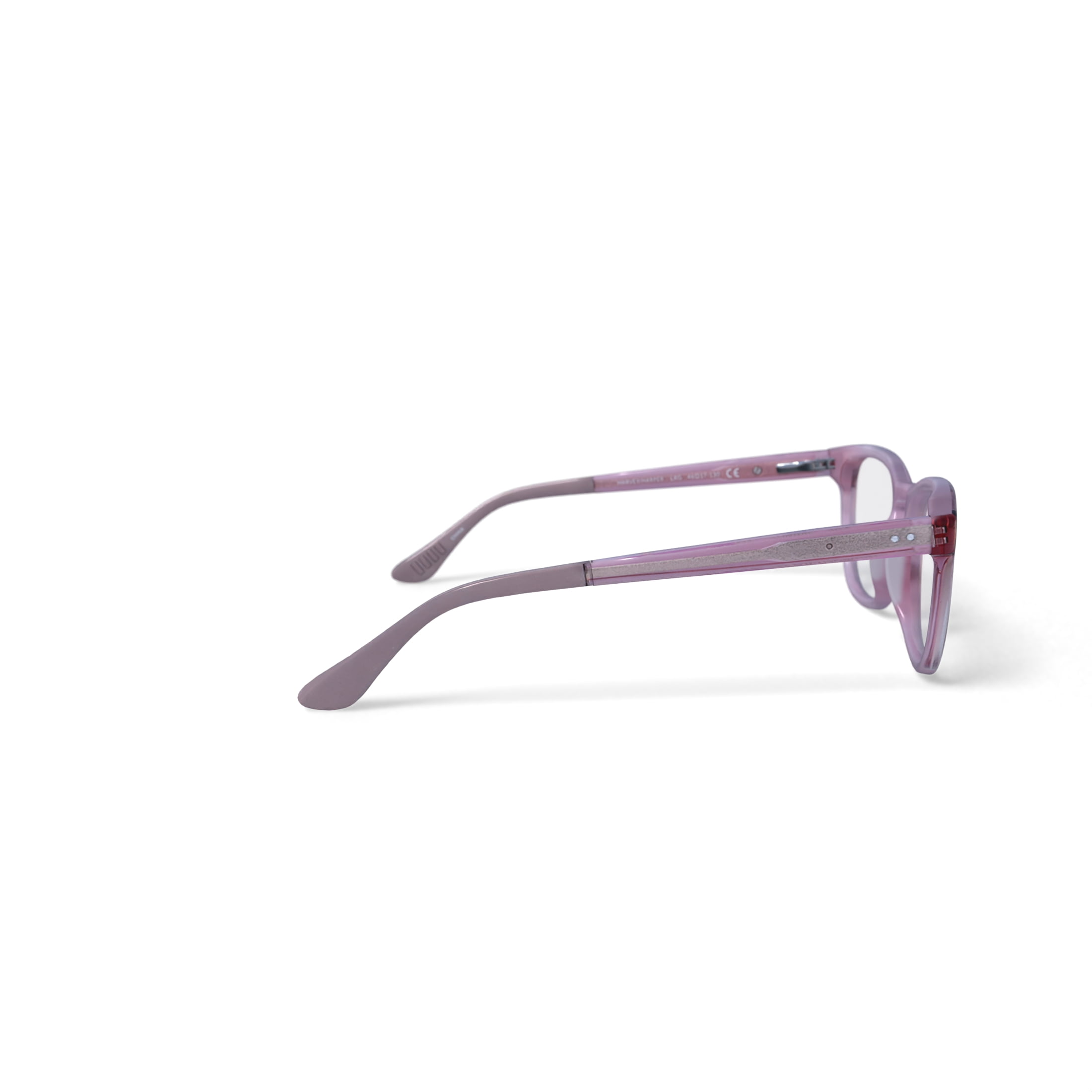 Jonas Paul Youth Harper Square Prescription Eyeglasses with Case, Pink Crystal