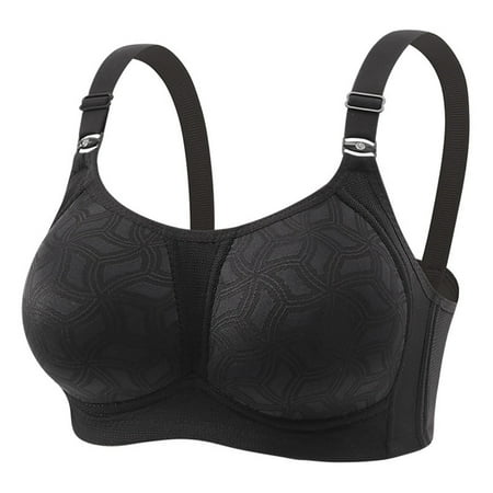 Generic Womens Bra No Underwire Seamless Wireless Bra with Soft Support V Neck Mesh Bras Lace Bralette Everyday Bra
