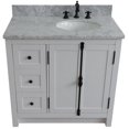 thumbnail image 6 of Plantation Solid Wood Vanity with Right Oval Sink in Glacier Ash/White, 6 of 9
