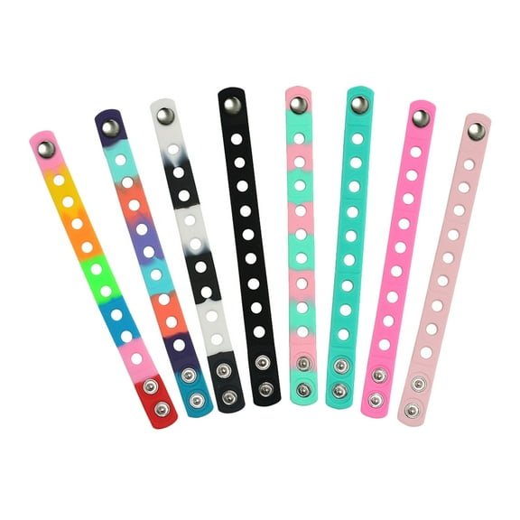 FRCOLOR  8 Pcs Bracelet Band Glow Sticks Bulk Neon Jelly Bracelets Men Women