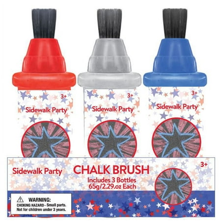 3 Pack Brush Sidewalk Chalk Set