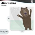 thumbnail image 4 of Stupell Industries Contemporary Whimsical Bear Shadow Canvas Art, 17 x 17, by Carla Daly, 4 of 8