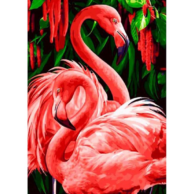 Taladro Diamante Pintura (DE4206) 5D DIY Completo Pájaro Bordado Mosaico Kit (C1119) 40x50cm Rosa FLhrweasw Nuevo