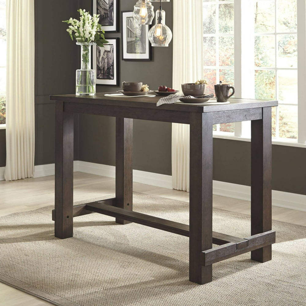 Signature Design By Ashley Drewing Rectangular Bar Height Table, Brown ...