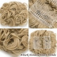thumbnail image 3 of SEGO Clip in Messy Bun Hair Piece Wavy Scrunchie Hair Extension Fake Hair Donut Ponytail Comb Stretch Hair Extension for Women Clearance, 3 of 10