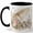 Black, variant on Vintage Lace Umbrella Coffee Mug, Watercolor Floral Parasol with Butterflies, 11 oz Ceramic Cup