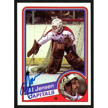 Al Jensen Autographed 1984-85 Topps Card #146 Washington Capitals SKU #151779