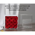 thumbnail image 5 of 9pcs Preservd Rose in Acrylic Box Eternal Flower That Lasts 4 Years Gifts for Girlfriend Wife Mom Women Valentines Day Anniversary Birthday Mothers Day(Sky Blue), 5 of 5