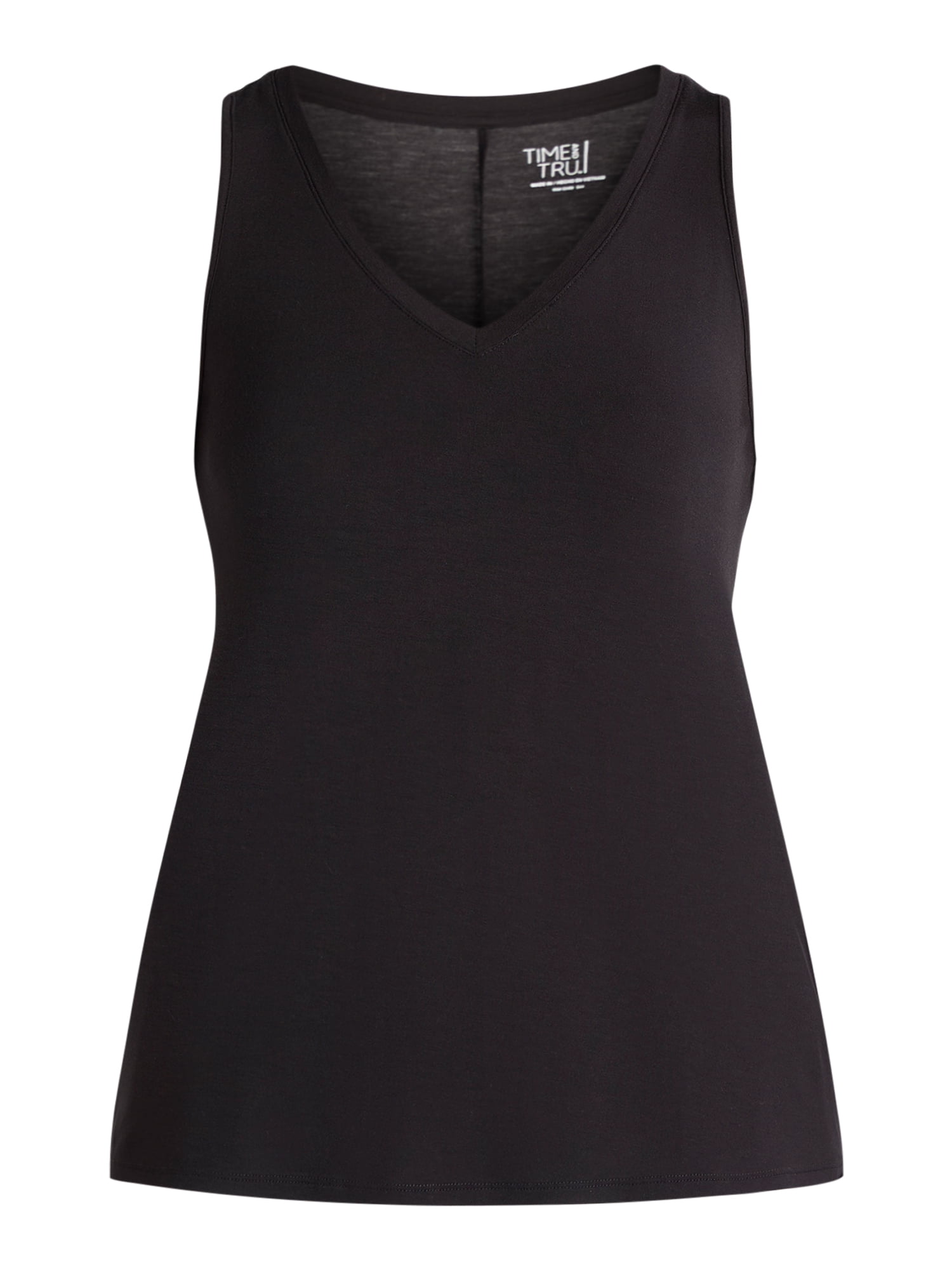 Time and Tru Women's High Low Tank Top, Sizes XS-XXXL