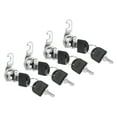 thumbnail image 1 of Uxcell Cabinet Locks Keyed Different 4 Pcs Zinc Alloy Security Lock Cylinder Cam Locks Fits on 5/8" (16mm) Max Panel Thickness, 1 of 6