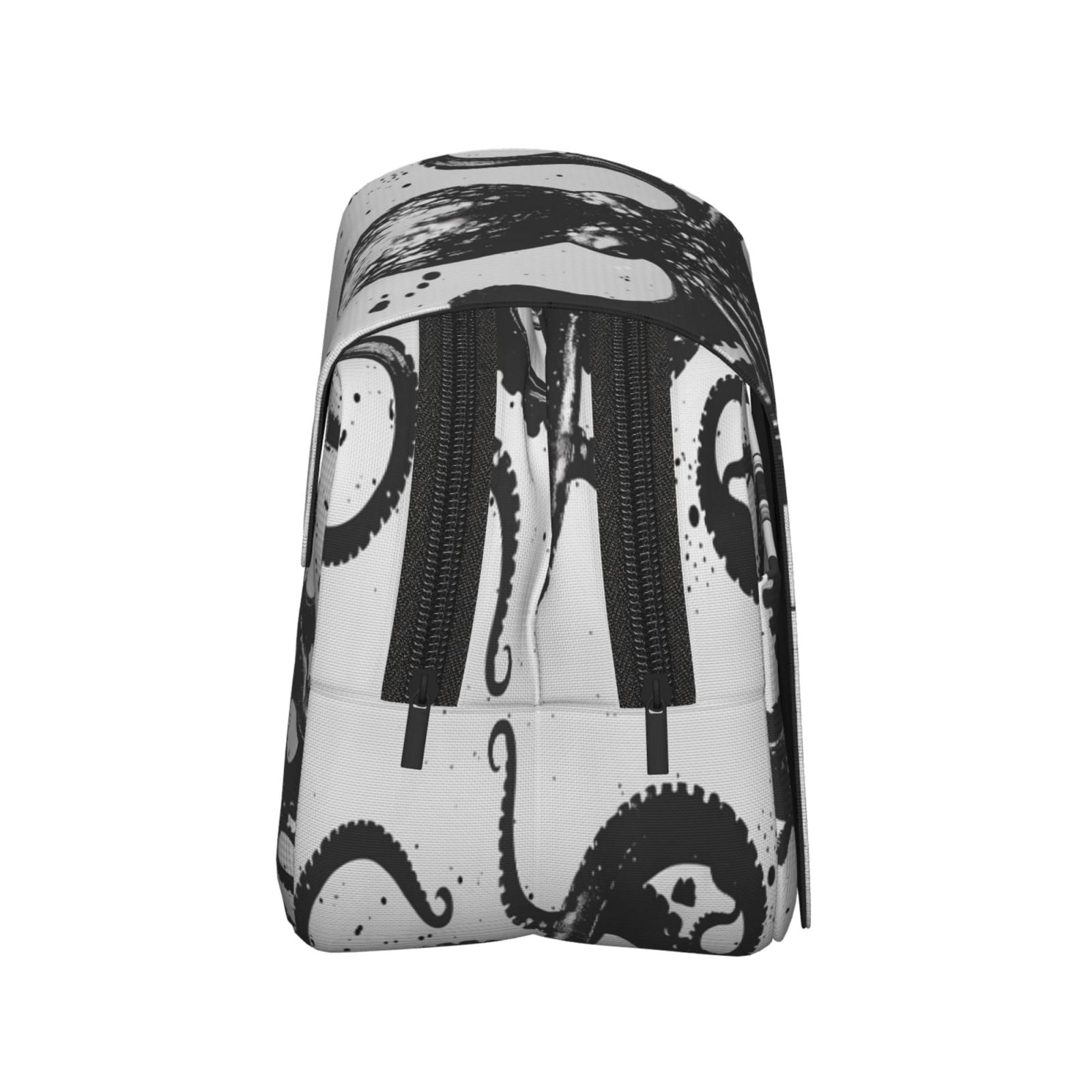 Rateoe Abstract Ink Octopus Pattern Double Clamshell Pen Case, Storage Organizer with Two Zipper Compartments– Holds Up to 50 Pencils & Pens