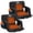 Heated- 21"Wide- Thick Pad Cushion, variant on ABORON Heated Stadium Seats for Bleachers, Portable Bleacher Seat with Back Support and Shoulder Straps, 21" Reclining Stadium Chair (No Power Bank)