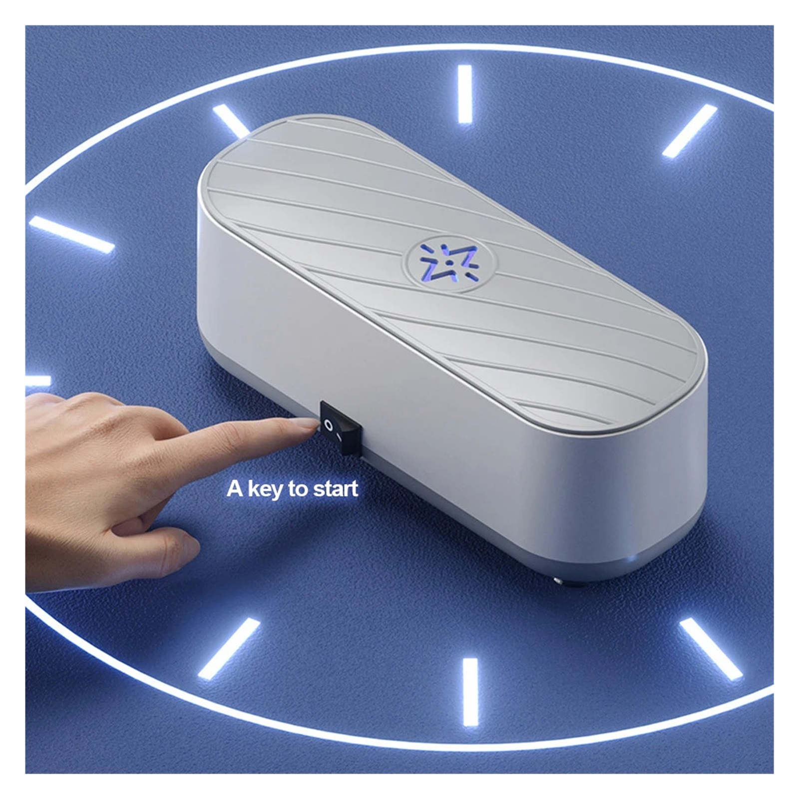 Ultrasonic Cleaning Machine USB Rechargeable High Frequency Vibration Wash Cleaner Jewelry Glasses