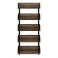 thumbnail image 3 of Furinno Turn-N-Tube 4-Tier Freestanding Multipurposes Display Rack in Walnut, 3 of 5