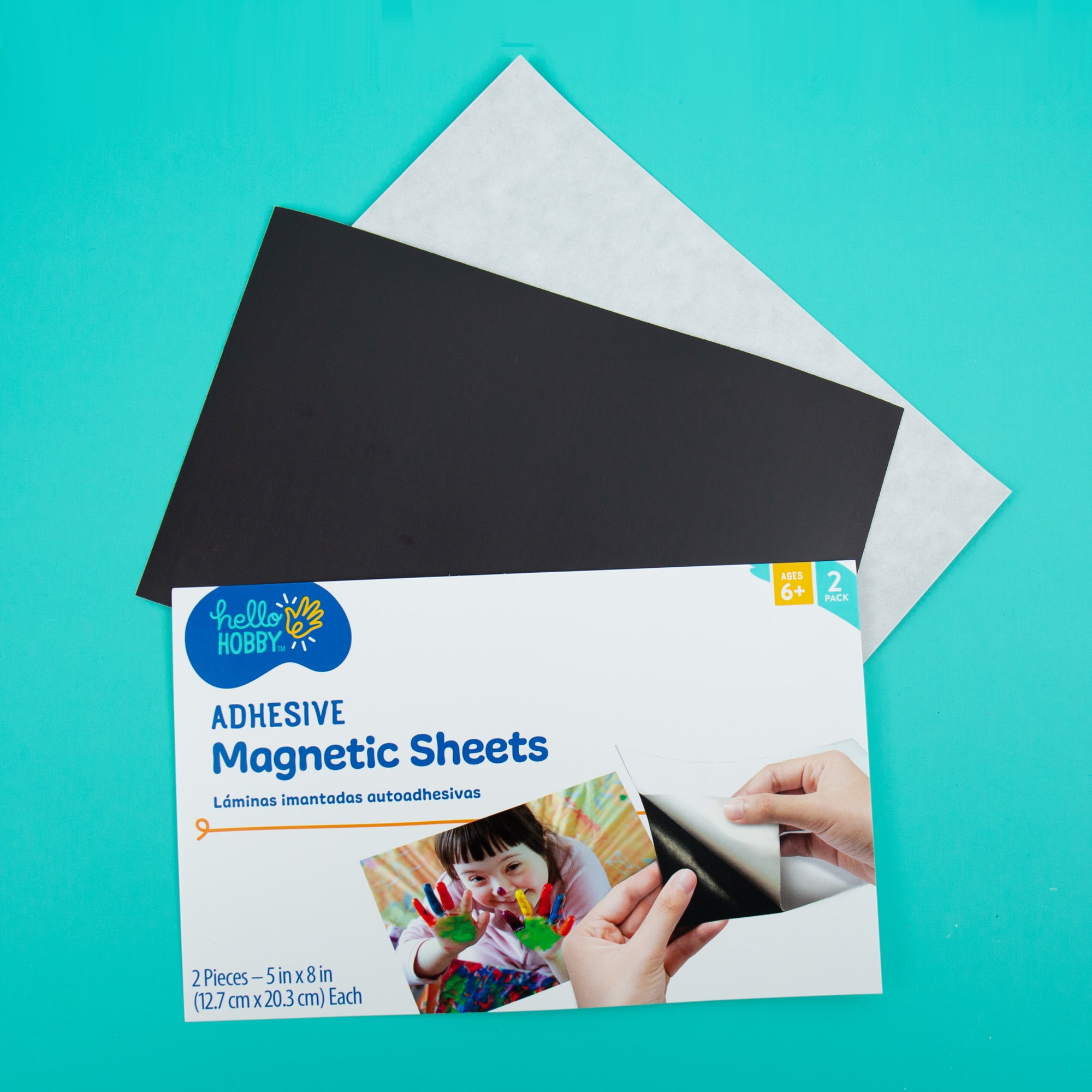 Hello Hobby Adhesive Magnetic Sheets, Boys and Girls, Child, Ages 8+, Black