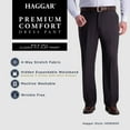 thumbnail image 6 of Big & Tall Haggar Premium Comfort Expandable-Waist Classic-Fit Stretch Flat-Front Dress Pants Black, 6 of 6
