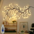 thumbnail image 5 of USB-Powered 96 LED Willow Vine Wall Light - Warm White, 70.9" Artificial Plant Branch Decor for Living Room & Bedroom, 5 of 12