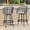 Gray, variant on Uforic Set of 2 Patio Bar Stools, Counter Height Swivel Bar Stools with Cushions, Outdoor Rattan Patio Chairs for Indoor Outdoor Backyard Balcony Deck Lawn, Gray