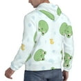 thumbnail image 6 of Lsque Kawaii Frogs Pattern Casual Men's Hoodie,Hooded Sweatshirt with Kangaroo Pocket,Pullover Hoodie-4X-Large, 6 of 7