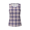 thumbnail image 4 of Fotbe Heart Check Plaid Womens Loose Fit Casual Flowy Slim-Fit Tank Tops Athletic Round Neck Trendy Sleeveless Summer Tops for Gym and Yoga-Small, 4 of 9