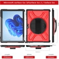 thumbnail image 2 of REQO Case for Microsoft Surface Go 4 2023 /Go 3 2021 /Go 2 2020 /Surface Go 2018 : with Kickstand and Hand Strap Heavy Duty Shockproof, Compatible with Type Cover Keyboard, 2 of 7