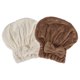 thumbnail image 1 of 2 piezas de toalla para secar el cabello, envoltura de toalla para el cabello para mujeres, gorro para secar el cabello para cabello lacio y corto, color beige y marrón, 1 of 7