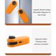 thumbnail image 4 of Mini Sellador de Bolsas con Cortador, Resellador de Bolsas de Almacenamiento de Alimentos Portátil Naranja, Sellador de Bolsas de Plástico a Batería para Bocadillos, Succión Magnética, 4 of 5