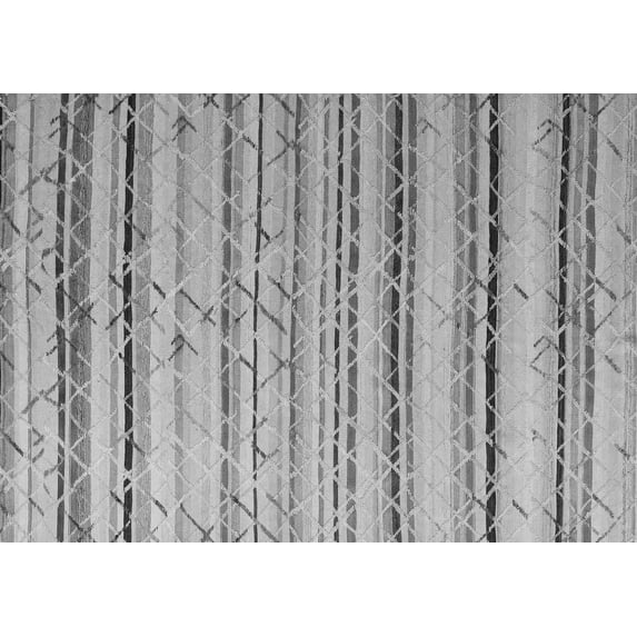 Ahgly Company Indoor Rectangle Abstract Gray Modern Area Rugs, 8' x 10'