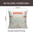 thumbnail image 2 of LALILO Throw Pillow Covers Spring Retro And Vintage And Spring Cushion Cover 18" x 18", 2 Pack, 2 of 6