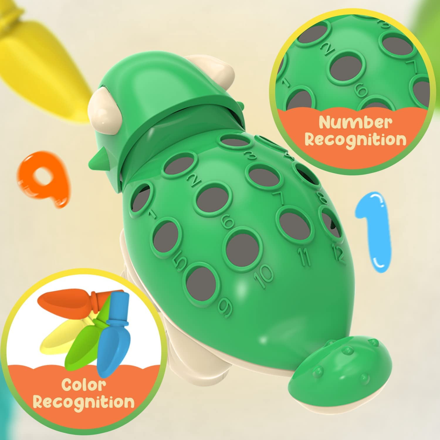 Boxgear Dinosaur Learning Toy, Ankylosaurus with 12 Colorful Spikes, Educational Fun for Kids
